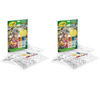 CRAYOLA - Album Actividades & Colorea Paw Patrol, 32 Paginas para Colorear y 7 Rotuladores Lavables, Actividad Creativa para el Hogar o Viajes, 04-6918G (Paquete de 2)