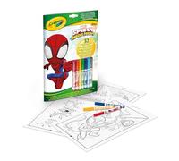 CRAYOLA - Álbum Actividades y Colorear Spidey, 32 páginas para Colorear y 7 minirrotuladores Lavables, 04-2809