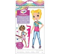 CRAYOLA Moderno Álbum Creations Moda, CREA Tus Propios diseños, Animal_Print, Multicolor, único (04-0476)