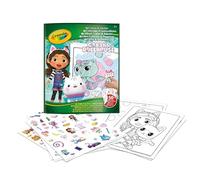 Crayola, Álbum para colorear con pegatinas, 32 páginas y 4 hojas de pegatinas incluidas de la Casa de Muñecas de Gabby, 04-7025G