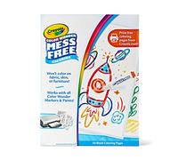 Crayola Color Wonder - Páginas para colorear sin desorden (50 unidades), crea tus propias páginas para colorear, repuesto de color Wonder en blanco, relleno de calcetines para niños pequeños, más de 3