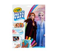 CRAYOLA Color Wonder - Set para Colorear con 18 Páginas y 4 Rotuladores Sin Manchas, Tema Frozen 2, Versión Italiana, 75-7002