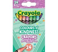CRAYOLA - Colour of Kindness, 24 Lápices de Cera, Colores Para Todas tus Emociones, 24 Colores Brillantes Para Actividades Creativas, 52-1836