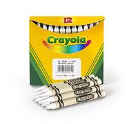 CRAYOLA Crayons, blanco, recambio de crayón de un solo color, 12 unidades de crayones a granel, suministros escolares
