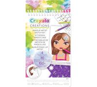 CRAYOLA - Creations, Cuaderno Make-up Artist, para Crear Maquillaje y Peinados a la Moda, con Plantillas y Pegatinas, a Partir de 8 años, 04-1055