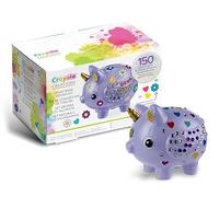 CRAYOLA Creations - Kit Decora tu Hucha con Pegatinas y Brillantes, Actividad Creativa y Regalo para Niñas, a Partir de 8 Años, 04-2917