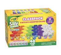 Crayola Dough Silly Scents | Paquete de plastilina a granel para maestros | Aula o preescolar | 48 envases de 85 g | 36 latas de plastilina perfu