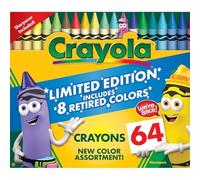 Crayola Edición limitada, 8 colores retirados, paquete de 64 - Crayones