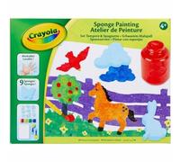 CRAYOLA - Fantasía de Témperas, Set para Pintar con Témpera Lavable y Esponjas, Actividad Creativa e Idea de Regalo, a Partir de 4 Años, 04-0572