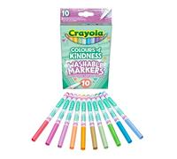 CRAYOLA- Fine Line Markers 10 marcadores de Colores de bondad, Multicolor, Count (Pack of 1) (Vivid Toy Group 928294.024)