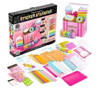 CRAYOLA Fashion Angels Sticker Stackers Juego Pastelería, Adhesivos de Espuma para Crear en 3D, Comida, Juguete para niños, Juego CTIM, Actividad Creativa, a Partir de 8 años, F13195