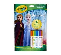 CRAYOLA - Frozen 2 Álbum de Actividades y para Colorear, 32 Páginas para Colorear y 7 Mini Rotuladores Lavables, 04-5900G