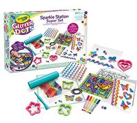 CRAYOLA - Glitter Dots, Sparkle Station Super Set, para Crear Brillantes Decoraciones con Purpurina Modelable, Actividad Creativa e Idea Regalo, edad 6+, 25-1085