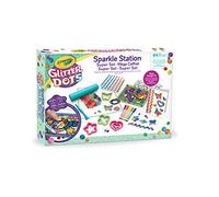 CRAYOLA Glitter Dots - Sparkle Station Super Set, para Crear y Decorar con Purpurina Modelable, Actividad Creativa e Idea de Regalo, 04-1085