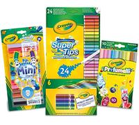CRAYOLA - Gran conjunto de marcadores, valor artístico y artesanal, suministros para colorear para el hogar y el regreso a la escuela, regalo para niños, a partir de 6 años