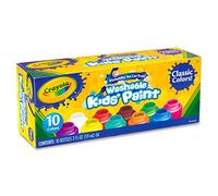 CRAYOLA - Témperas para Niños, Set de 10 Botes de Pintura Lavable, No Tóxico, Apto para Niños a Partir de 3 Años