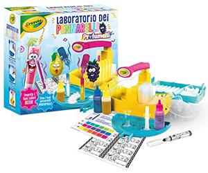 CRAYOLA - Laboratorio de Marcadores Perfumes Neón, Versión Italiana, Crea tus propios Marcadores Perfumados con Colores Neón, Actividad Creativa y Regalo para Niños, desde 6 años