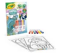 Crayola Libro Actividades Colorear Por Números Amigos Animales Con Marcadores 3+