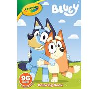 CRAYOLA Libro para colorear - Bluey | 96 páginas de Bluey Colouring Fun | Hoja de pegatinas incluida | Ideal para niños a partir de 3 años
