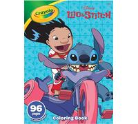 CRAYOLA Lilo & Stitch - Libro para colorear de 96 páginas | 96 páginas de diversión para colorear con Lilo, Stitch & Friends! | Incluye hoja de calcomanías para parachoques para niños a partir de 3