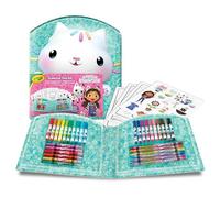 CRAYOLA, Maletín Creativo la Casa de Muñecas de Gabby, 40 Piezas con Rotuladores, Lápices de Cera, Páginas para Colorear y Pegatinas, a partir de 5 años, 04-2945