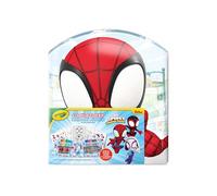 CRAYOLA - Maletín Creativo Spidey, 40 Piezas, Kit portátil para Colorear con rotuladores Lavables, lápices, Ceras, páginas para Colorear y Pegatinas, 04-4017