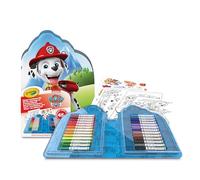 CRAYOLA - Maletín Paw Patrol para Colorear con Pegatinas, Set con Rotuladores, Páginas para Colorear, Pegatinas, 45 Piezas, Regalo Creativo para Niños, a Partir de 5 años, 04-0783