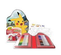 CRAYOLA - Maletín Pokémon para Colorear con Pegatinas, Set con Rotuladores, Páginas para Colorear, Pegatinas, 45 Piezas, Regalo Creativo para Niños, a Partir de 5 años, 04-0785