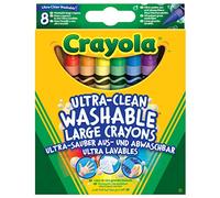 Crayola - Maxi Ceras Ultra Lavables, para Escuela y Ocio, 8 Colores, 8 Unidades, 52-3282