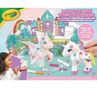 CRAYOLA - Mi unicornio y mi pegaso para decorar - Juego creativo para niños a partir de 4 años - Juego de imaginación - Personaliza al infinito con rotuladores y perlas