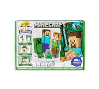 Crayola Minecraft, POPs - Juego de arte 3D para niños, alternativa a libros para colorear, regalo para niños y niñas, a partir de 6 años