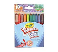 CRAYOLA Mini crayones giratorios Swirl - colores surtidos (paquete de 10) | Efecto mágico remolino que dibujará 4 colores por crayón | Ideal para niños a partir de 3 años