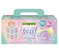 Crayola New Pearl & Cosmic Special Effects - Masa de efectos especiales | 20 unidades x 85.0 g Pearl and Cosmic Shimmer masa, colores pastel (masa de perlas de efectos especiales Crayola), A1-2997