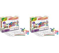 CRAYOLA - Paint with Numbers Set, Actividad creativa para niños con témperas, a partir de 5 años, 04-2949 (Paquete de 2)