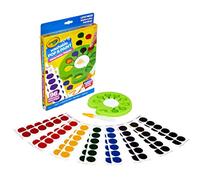 CRAYOLA Paleta de pintura y pintura lavable | Incluye 96 chips de colores desechables y cepillo de agua recargable para menos desorden | Juego de pintura de acuarela para niños a partir de 4 años