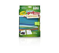 Crayola Paquete de viaje lavable de borrado en seco, pizarra blanca para niños de 4, 5, 6, 7 años