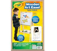 CRAYOLA - Pizarra de madera de doble cara, doble superficie negra y blanca magnética, para tizas y rotuladores, para niños a partir de 3 años -