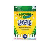 CRAYOLA Rotuladores lavables, Multicolor, 24 Unidad (Paquete de 1)