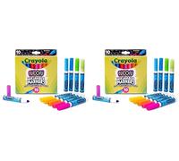 CRAYOLA - Rotuladores Neon, Set 10 Colores Brillantes, para Niños a Partir de 3 años, para Arte y Creatividad, 58-8746 (Paquete de 2)