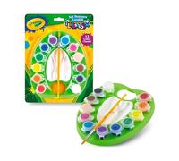 CRAYOLA - Set 12 Témperas Lavables con Pincel, 12 Colores Brillantes, Actividad Creativa para Niños, 54-1066