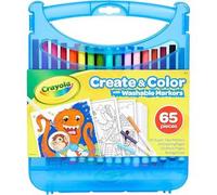 CRAYOLA Supertips - Set Maletín Rotuladores Lavables Súper Punta 65 Piezas