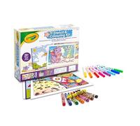CRAYOLA - Stencil Fun Set, Actividad Creativa para niños con rotuladores y Ceras, a Partir de 5 años, 04-2952