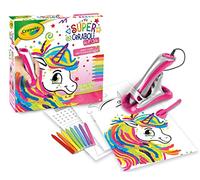 Crayola - Super Ceraboli Unicornio Neón, juego creativo de lápices de cera y dibujos en relieve ㅤ