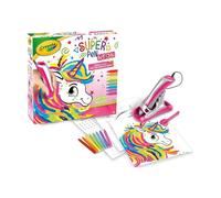 CRAYOLA - Super Pen Unicornio Neon, Juego para derretir los lápices de Cera y Crear Dibujos en Relieve, Actividad Creativa y Regalo para niños, a Partir de 8 años, 25-0510