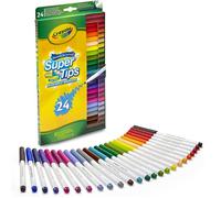 Crayola Super Tips, Marcadores Lavables Punta Media, Paquete De 24 Piezas