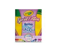 CRAYOLA Super Tips Pastel - 100 rotuladores para adultos de punta media, 100 colores diferentes, ideales para letras y colorear, para la escuela y los profesores, colores surtidos pastel