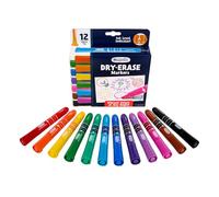 Crayola Take Note - Marcadores de borrado en seco de colores, 12 unidades