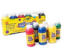 Crayola, Témperas Lavables, Caja con 6 Botes de 236 ml, Para la Escuela y el Tiempo Libre, 54-2508