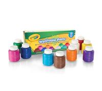 CRAYOLA - Témperas para Niños, Set de 10 Botes de Pintura Lavable, No Tóxico, Apto para Niños a Partir de 3 Años