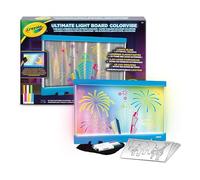 Crayola Ultimate Light Board ColorVibe, Pizarra Luminosa LED con Efectos Sonoros, 4 Modos Luz, 10 Rotuladores Gel FX, Juego Creativo, 6+